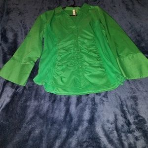 Green dress shirt